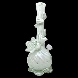 High Point Glass - 14" Pure Ivory Climber Art Water Pipe - [MAHE-1419]